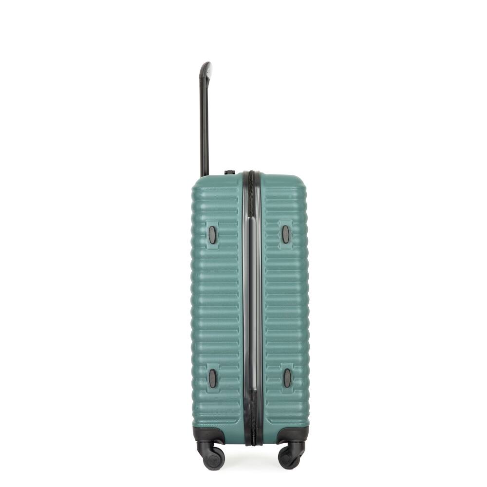 Alt View 3. Ropilly - Ropilly 3 Piece Luggage Set Green Hardshell Suitcase with Wheels - Green.