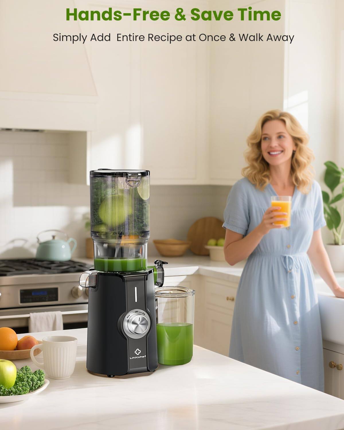 Hands-Free & Save Time  
Simply Add Entire Recipe at Once & Walk Away