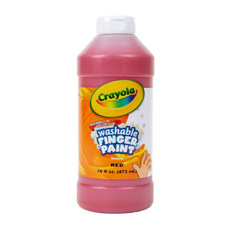 Crayola Washability - you can trust! Washable Finger Paint Nontoxic Red 16 fl oz. (473 mL)