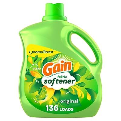 + AromaBoost  
Gain  
ULTRA  
fabric softener  
original  
136 LOADS