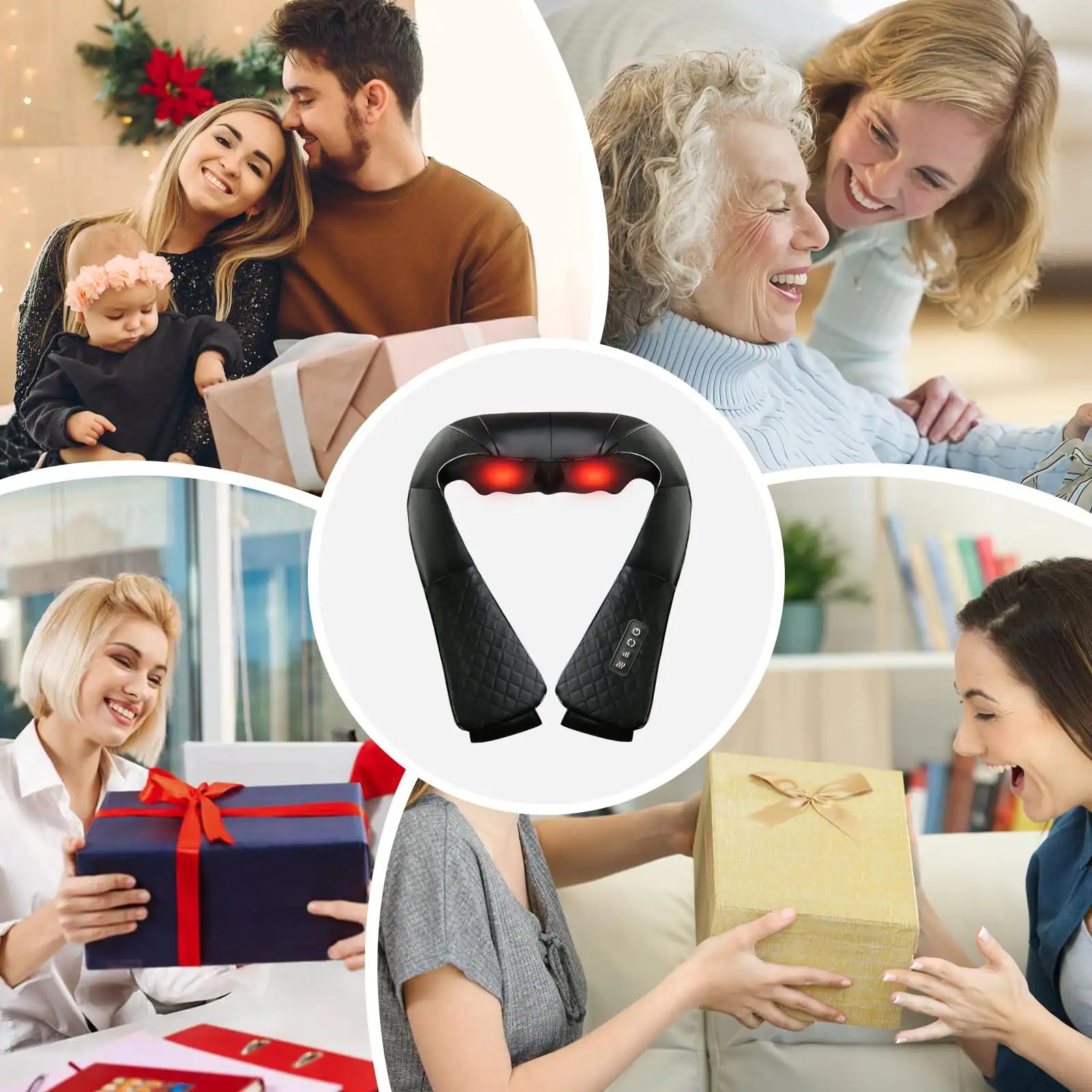 Alt View 4. The Best Inks - Shiatsu Neck and Electric for Shoulder Foot Leg Office Home & Car Use. Ideal Gifts Parents Lover Friends - Default.