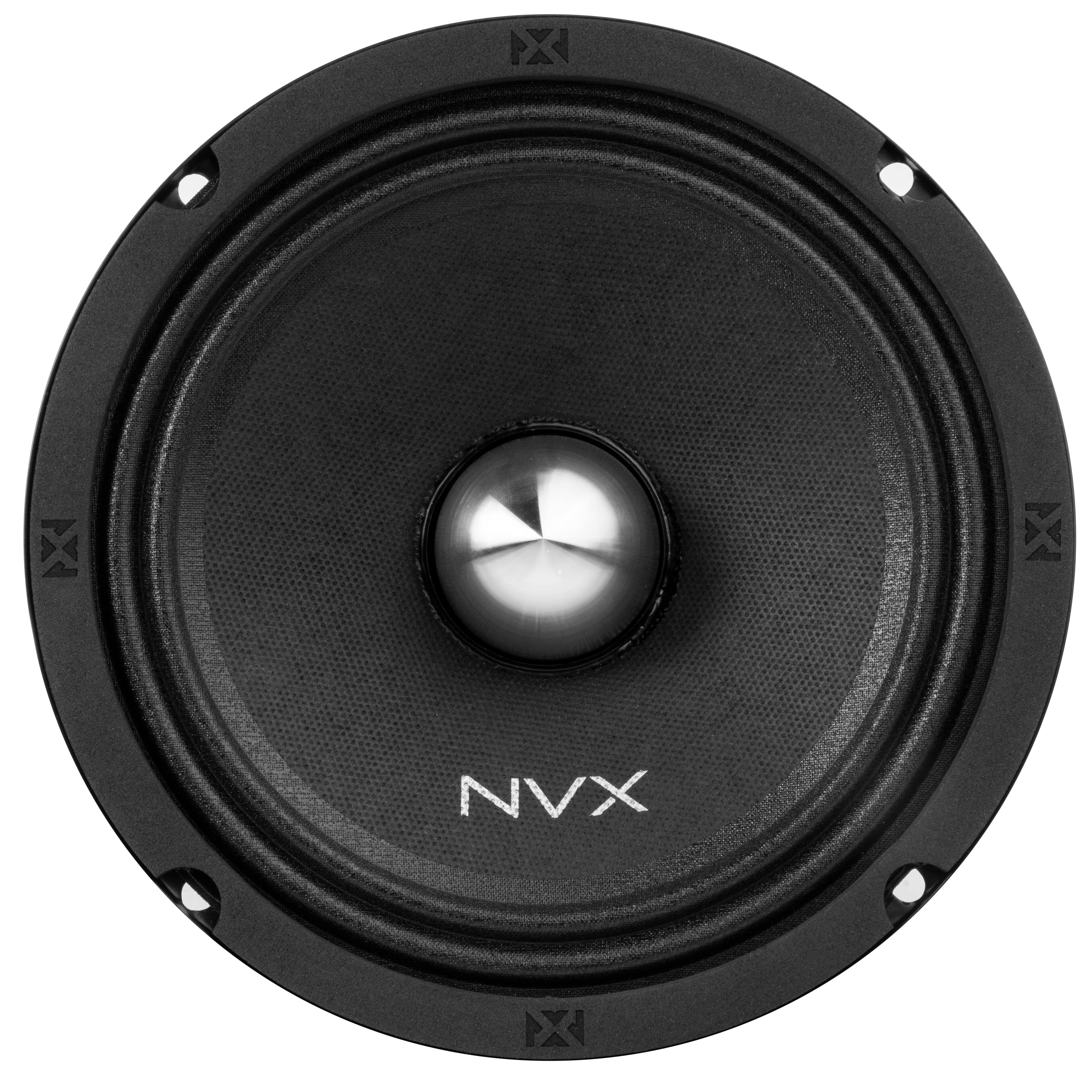 Angle. NVX - VPRO65BM (Sold Individually) 200W RMS 6.5in V-Series Pro Midrange Loudspeaker with Bullet Aluminum Phase Plug.