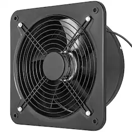 VEVOR - 12 Inch Industrial Ventilation Extractor ventilation fan commercial air blower fan Metal Axial Exhaust 300MM Air Puller - Black
