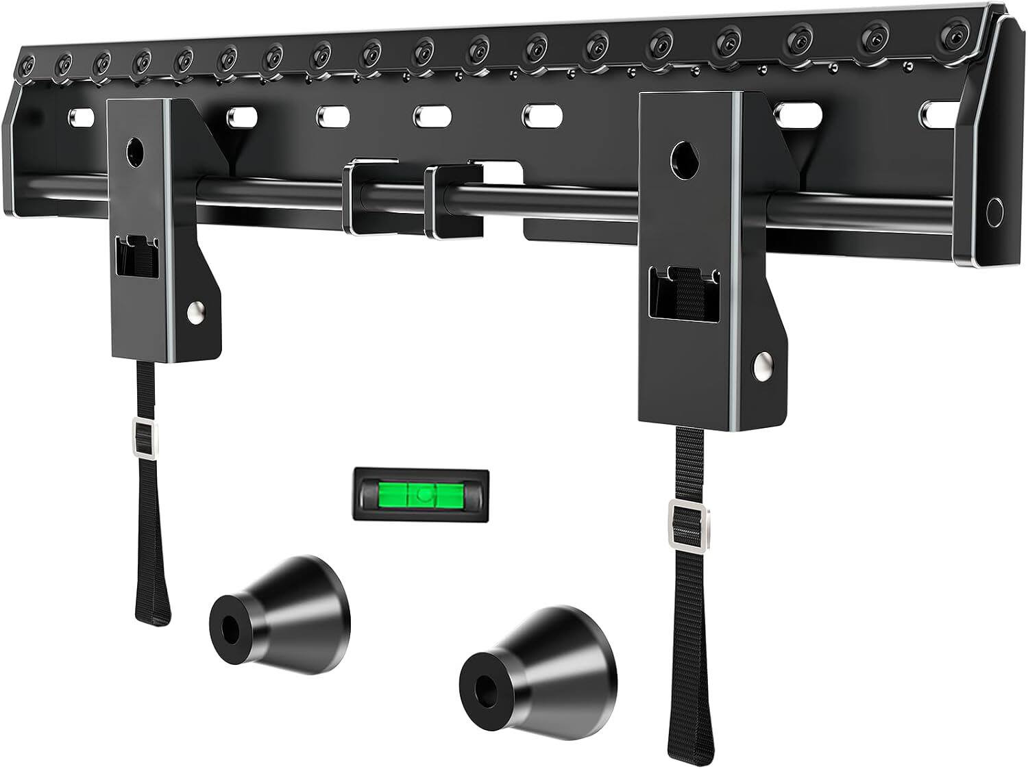 Front. FINEAK - No Stud TV Wall Mount for 26-65 Inch TV up to 154 lbs - Black.