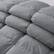 Alt View 1. Peace Nest - Peace Nest White Goose Down Feather Fiber Comforter Heavyweight Duvet Insert, Dark Gray, King - Dark Gray.
