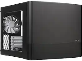 Fractal Design - Node 804 Black Window Aluminum/Steel Micro ATX Cube Computer Case - Black