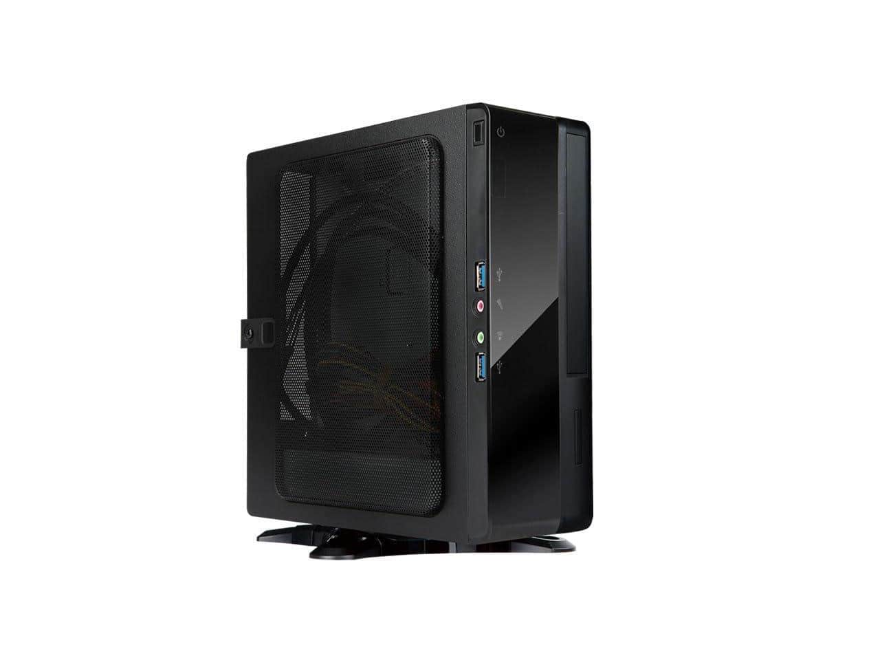 In Win - InWin BQ656 Mini-ITX Case, 200W 80+ Gold PSU, 1x Slim ODD/2.5" HDD, USB 3.0 x2, HD Audio - Black