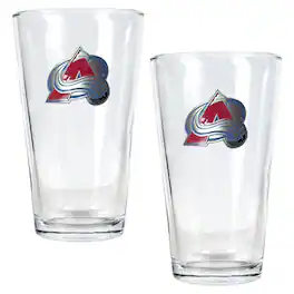 Great American Products - Colorado Avalanche 16oz. Pint Glass Set - Multicolor