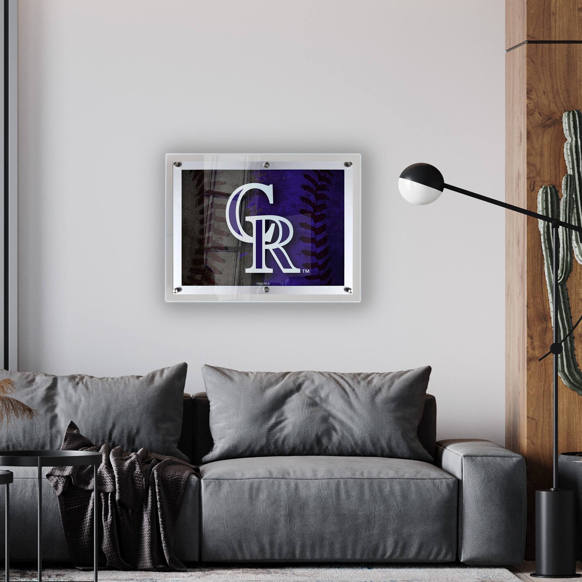 Alt View 1. Holland Bar Stool Co. - Colorado Rockies 19" x 14.5" Backlit LED Sign - Multicolor.