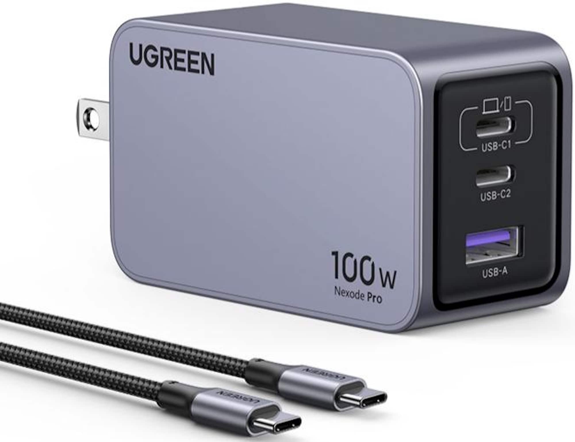 UGREEN USB-C1 USB-C2 100 W Nexode Pro USB-A
