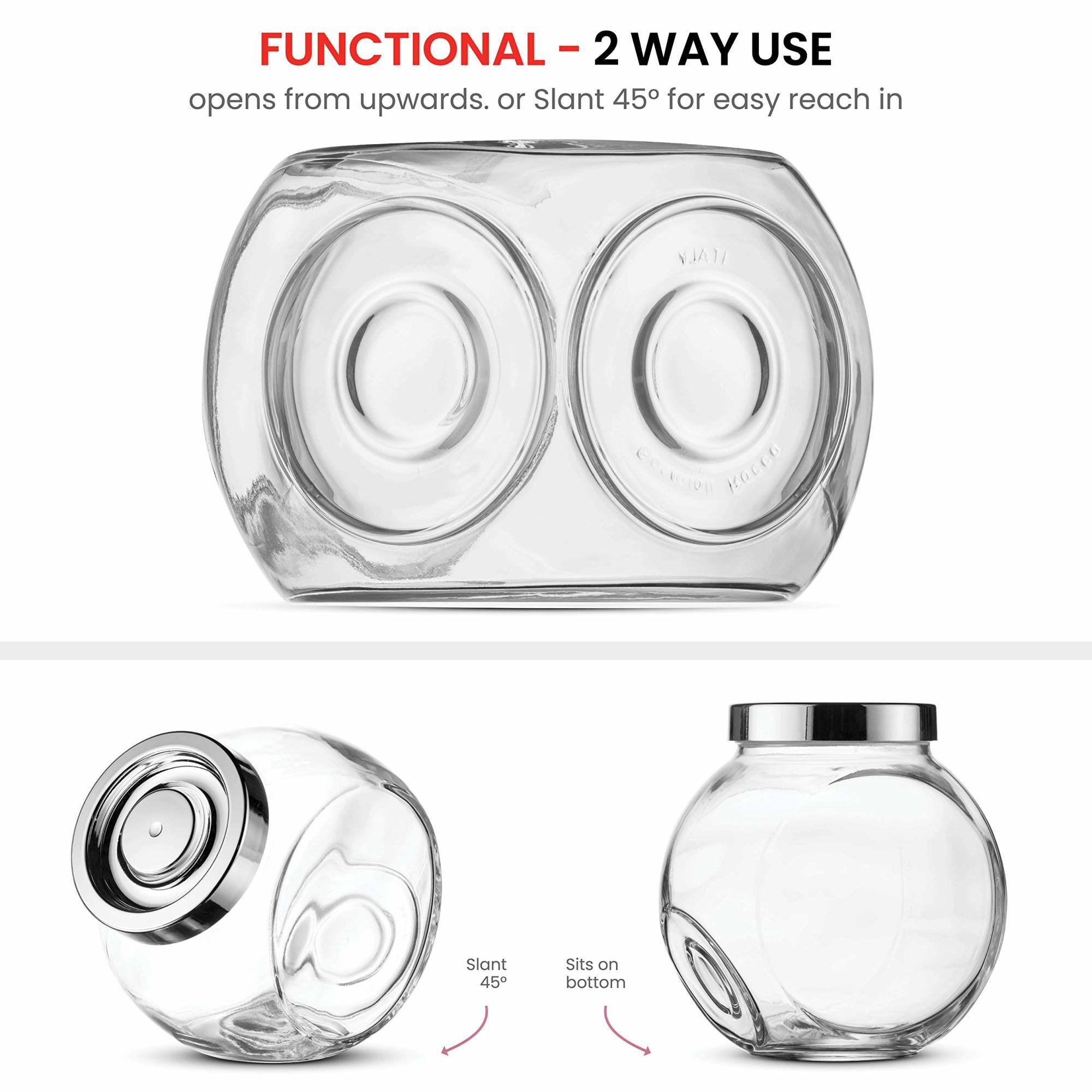 FUNCTIONAL - 2 WAY USE  
opens from upwards. or Slant 45° for easy reach in  
Slant 45°  
Sits on bottom