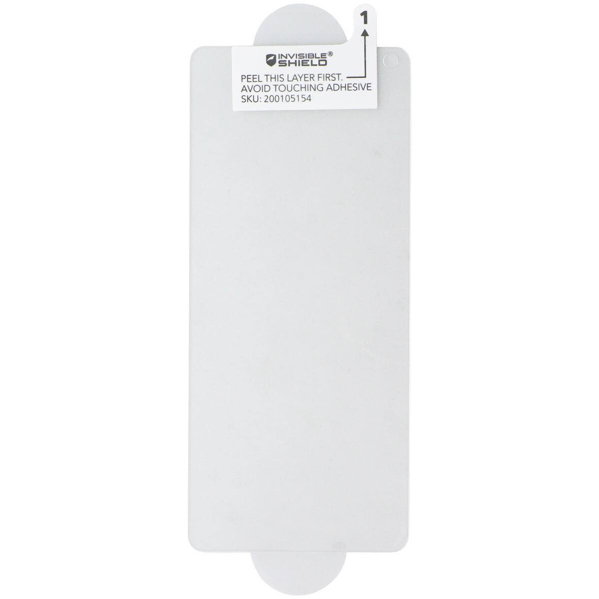 1 INVISIBLE SHIELD  
PEEL THIS LAYER FIRST.  
AVOID TOUCHING ADHESIVE  
SKU: 200105154