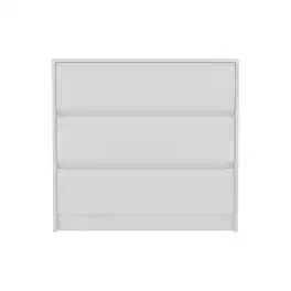 TuHome - Austin Three Drawer Dresser, Pull Out Mechanism - White