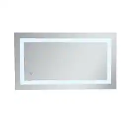 Elegant Decor - Helios 20in x 36in Hardwired LED mirror - Silver