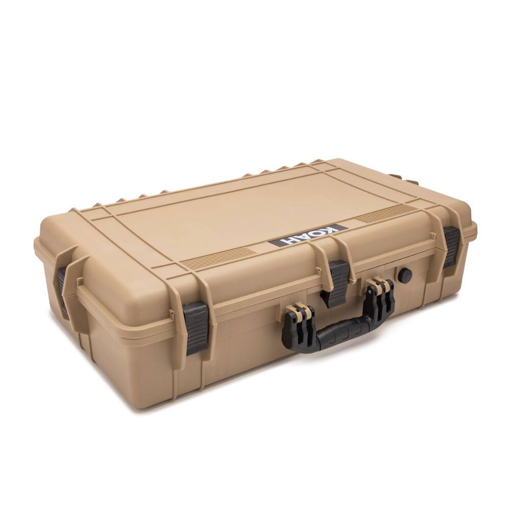 Back. Koah - Koah Weatherproof Hard Case with Customizable Foam (28 x 17 x 7 Inch) - Tan.