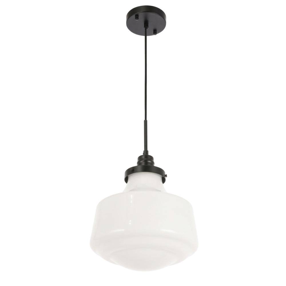 Black And Frosted White Glass