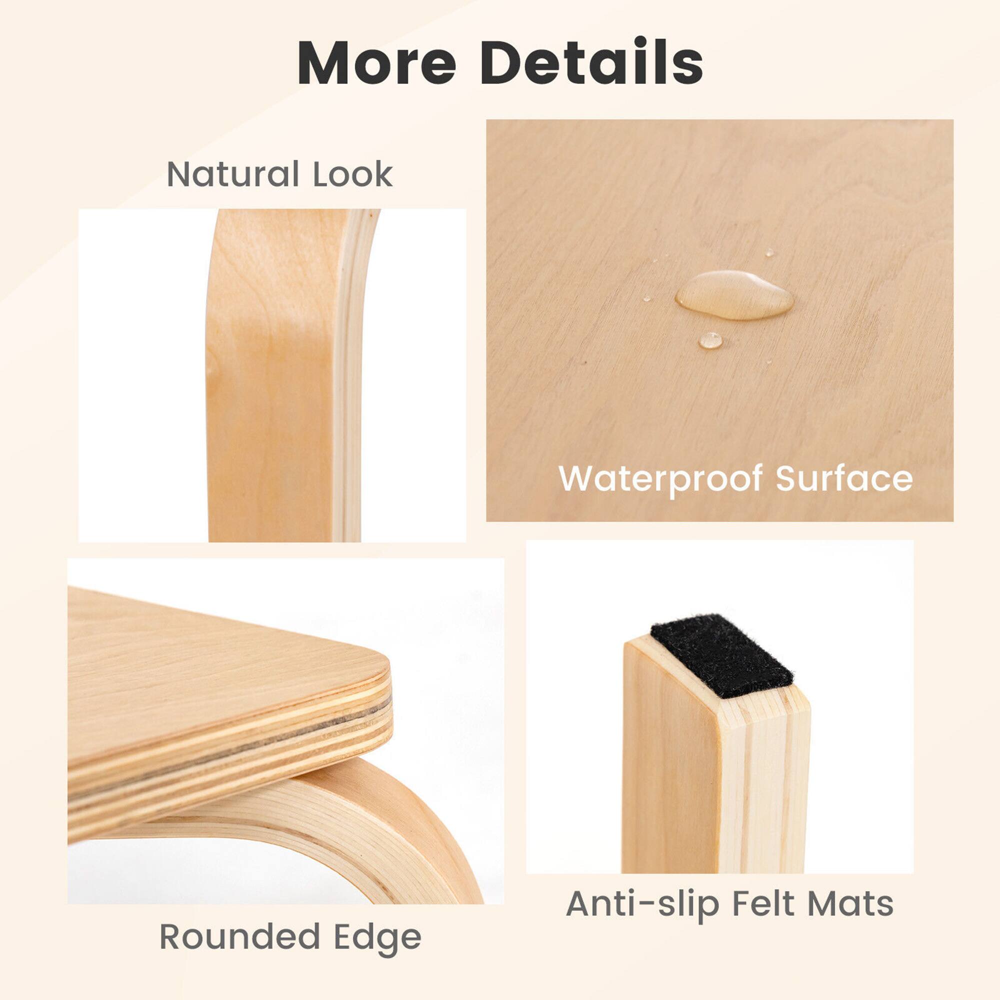 More Details

- Natural Look
- Waterproof Surface
- Rounded Edge
- Anti-slip Felt Mats