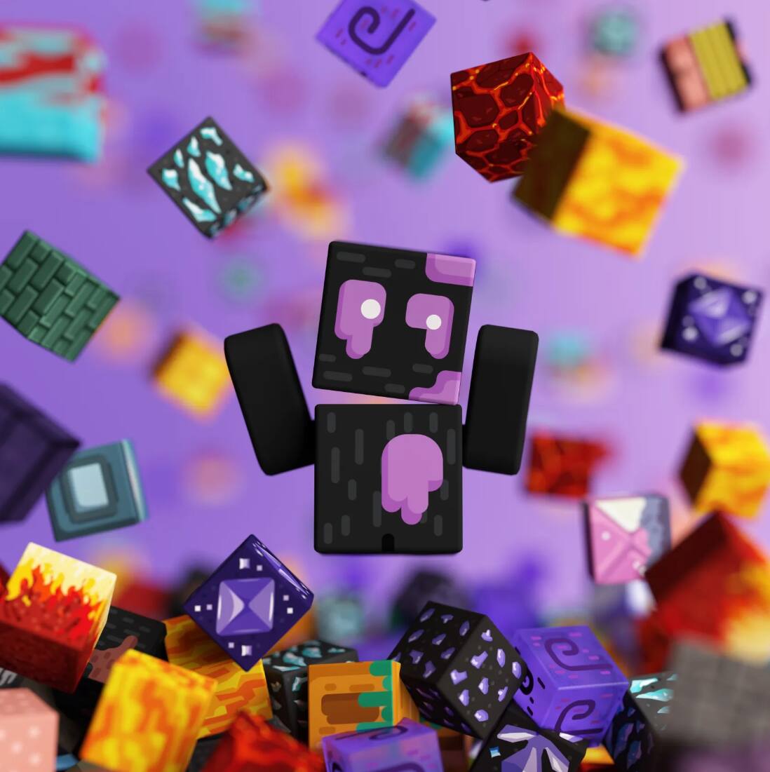 Alt View 1. GobiDex - 2cm Deep Crypt 200PCS Magnetic Building Cubes Mini.