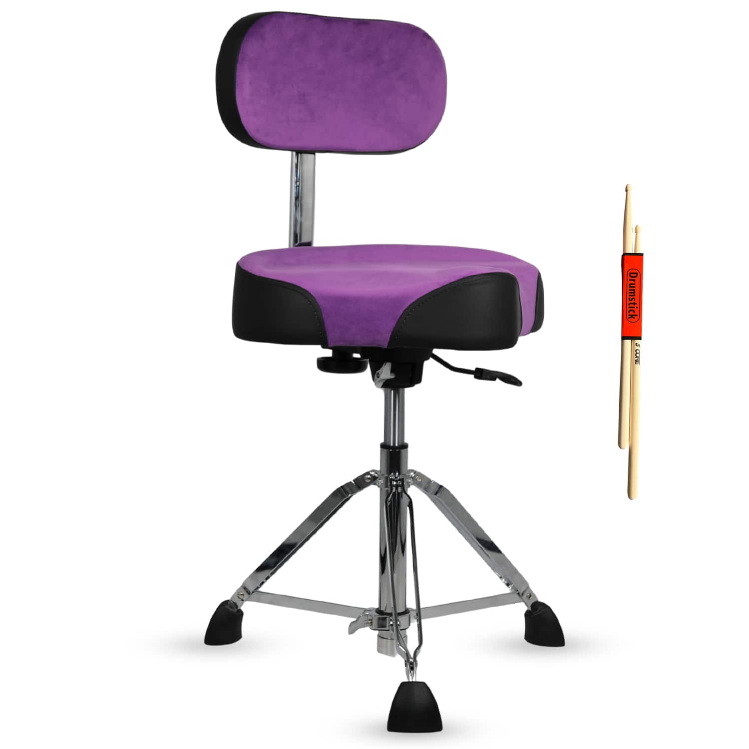 "5 CORE - Drum Throne w Backrest 4"" Padded Stool Airlift 25"" Adjustable Drummer Stool 441Lb Capacity - Purple" price history on PriceWatchPro