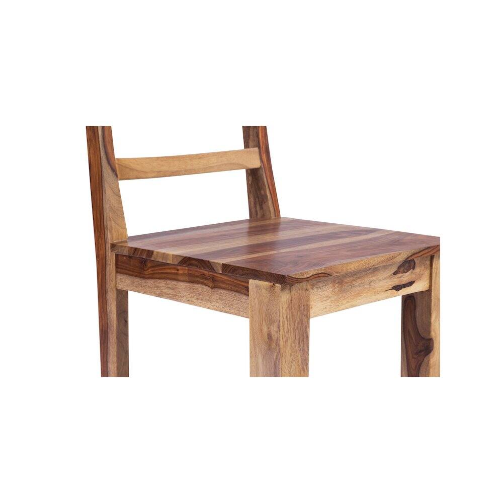 Alt View 6. Porter Designs - Taos Solid Sheesham Wood Counter Chair - Natural.