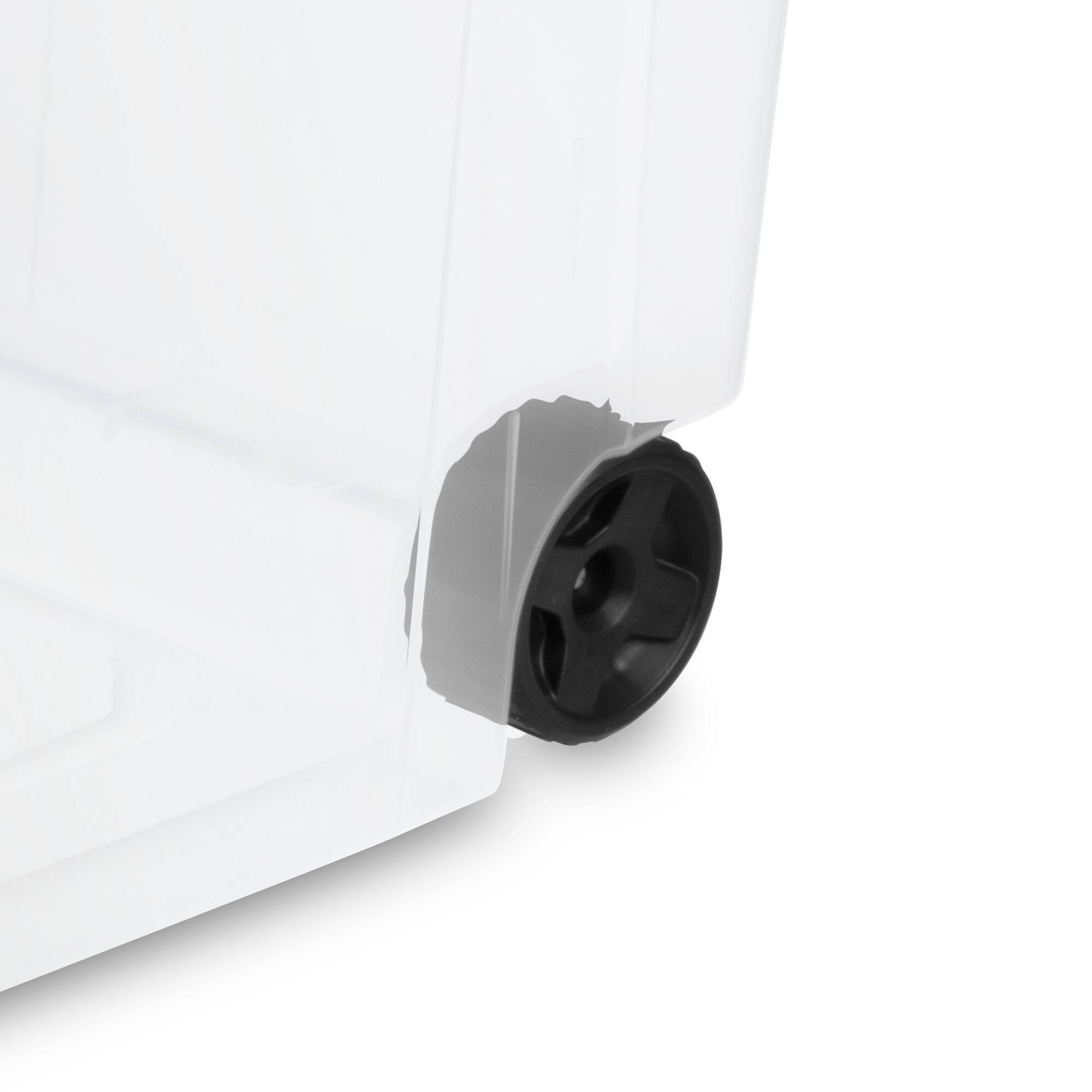 Alt View 5. Sterilite - Sterilite 160 Qt Wheeled Storage Box, Large Plastic Container with Lid, 2 Pack - Rocket Red.