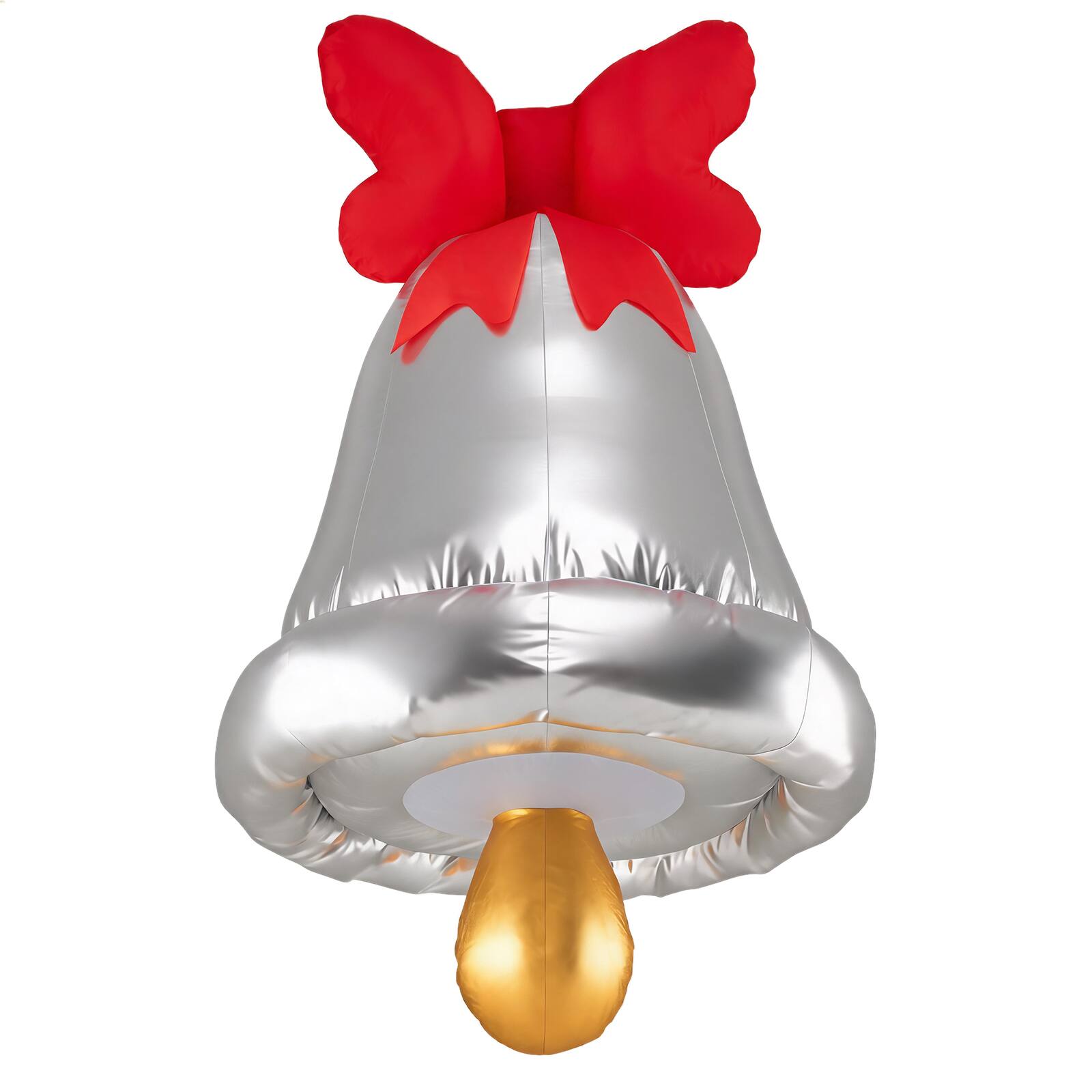 Costway 6.1 FT Giant Inflatable Christmas Bell Outdoor Decoration with ...