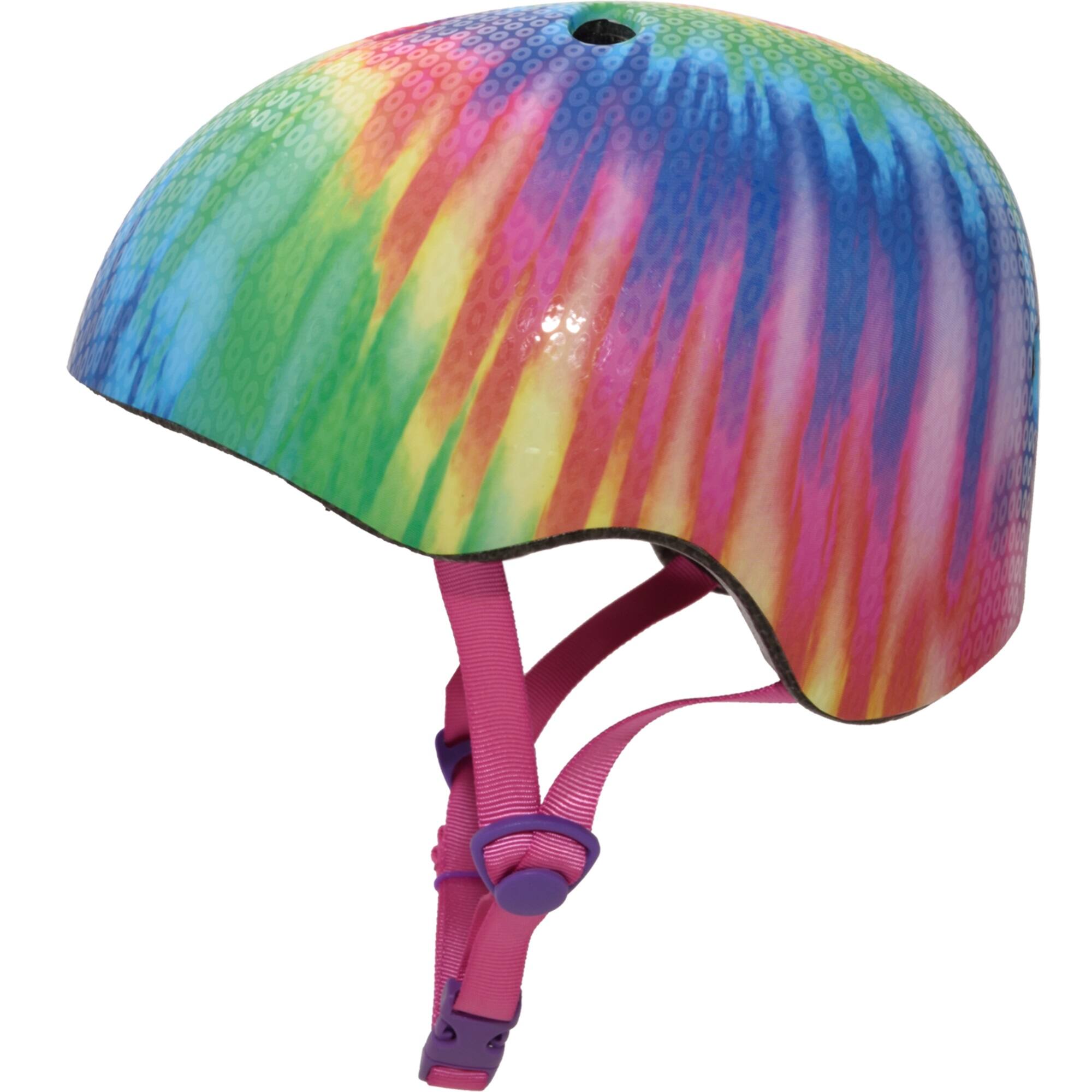 Raskullz Krash Free Spirit Helmet for Bike and Scooter Youth Tie Dye ...