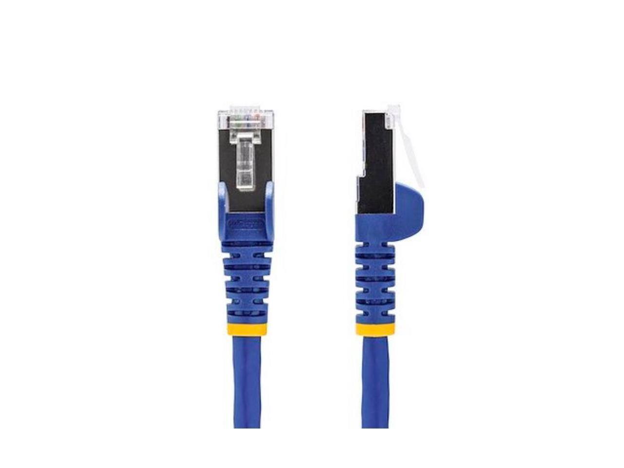Alt View 1. StarTech.com - StarTech 1ft Blue CAT8 Cable, 25G/40G, 2000MHz, 100W PoE, Shielded Patch - NLBL-1F-CAT8-PATCH.
