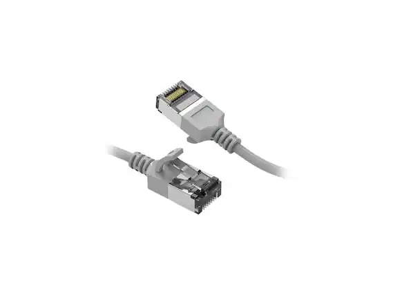 Front. Nippon Labs - Nippon Labs 60CAT8-7-30GY 7ft Cat8 U/FTP Slim Gray 30AWG 40Gbps RJ45 Patch Cord.