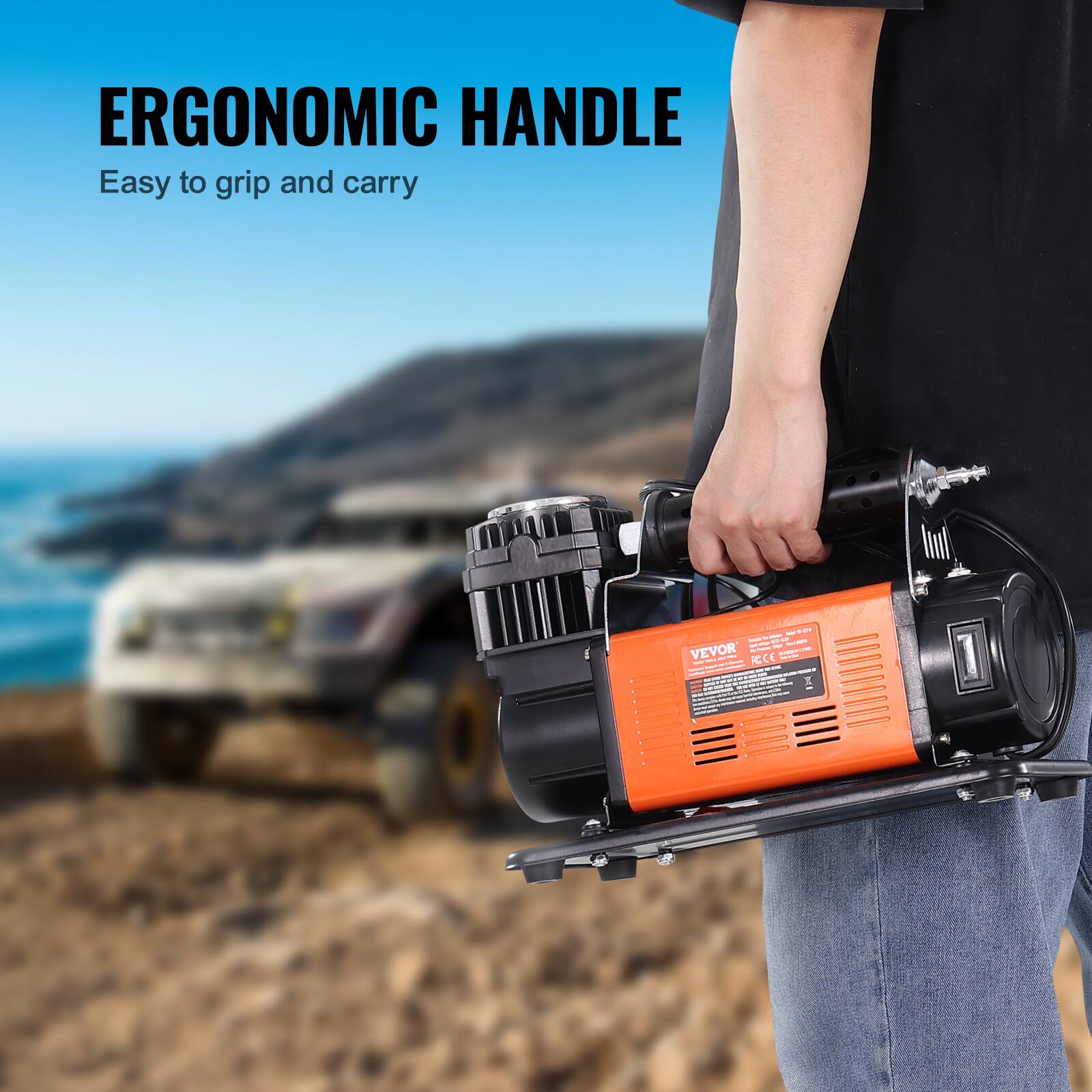 ERGONOMIC HANDLE  
Easy to grip and carry