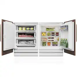 Ca'Lefort - 24 Inch Panel Ready Refrigerator Bundle, Built-in Panel-Ready Fridge Reversible Door (Panel Not Included) - White