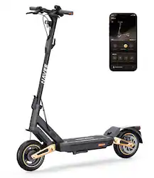 NAVEE - ST3 Electric Scooter w/37.3 miles Max Operating Range & 24.9 mph Max Speed - Black - Front_Zoom