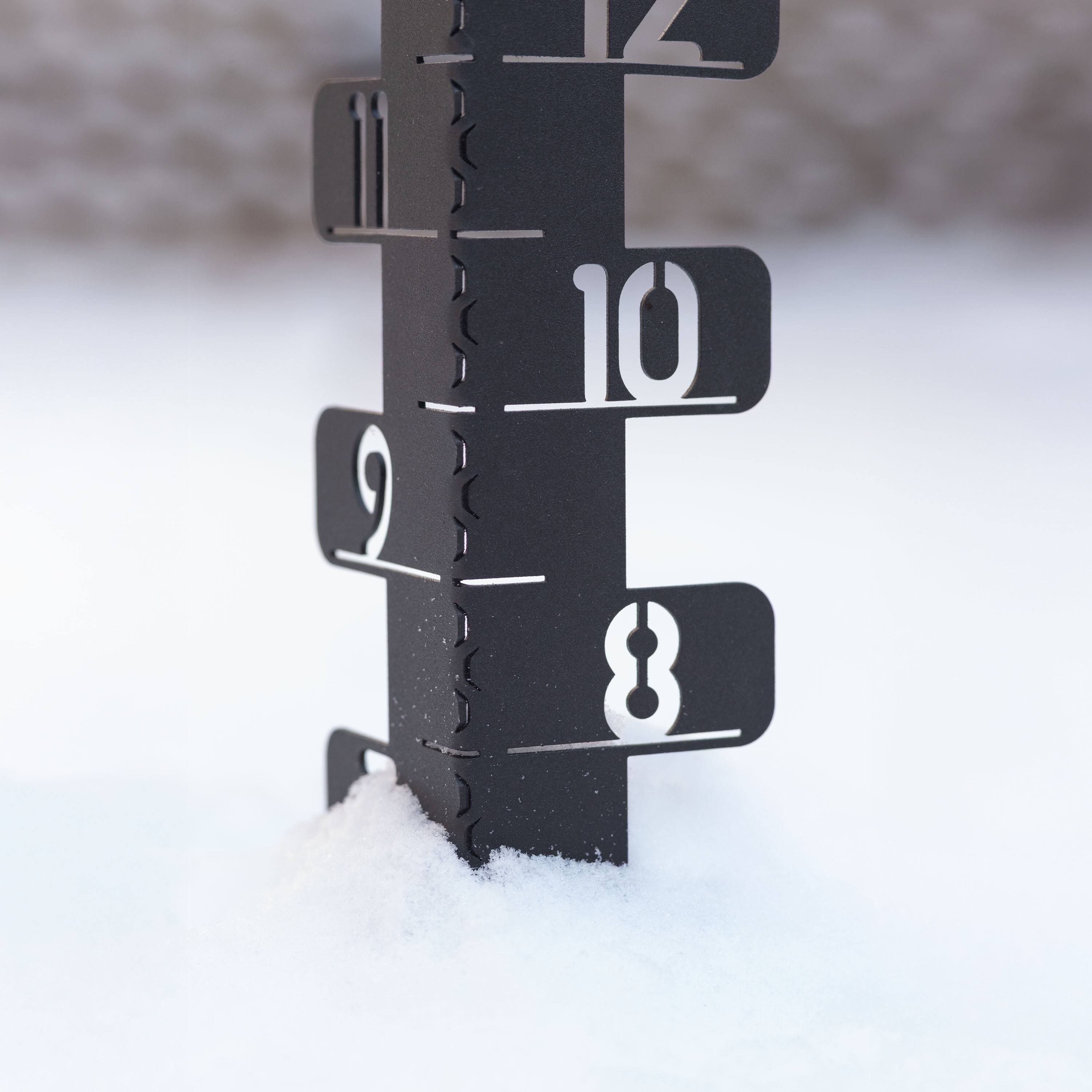 Back. La Crosse Technology - La Crosse 139-4686 24 Inch Metal Snow gauge - Dark brown.