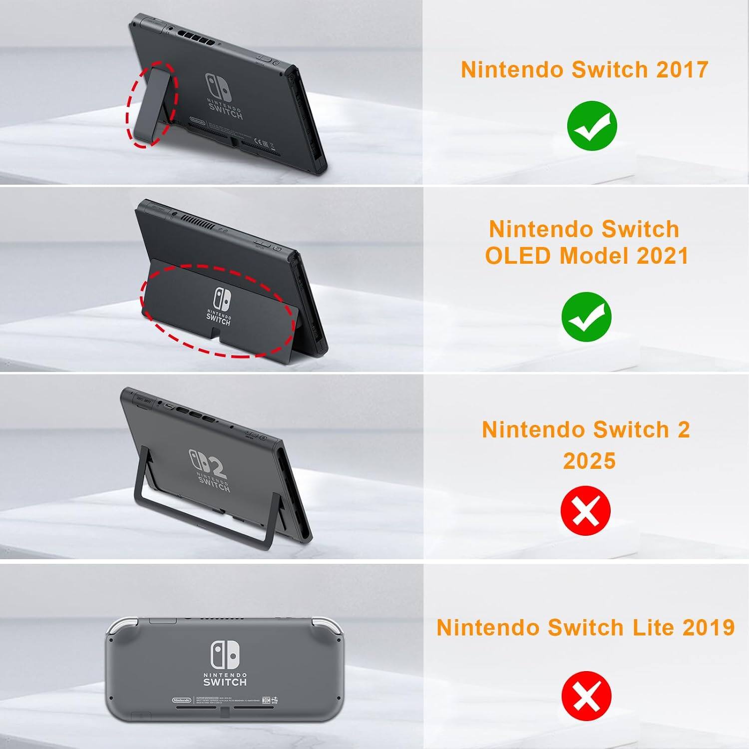 SWITCH CERE

Nintendo Switch 2017
Nintendo Switch OLED Model 2021
Nintendo Switch 2 2025 X
Nintendo Switch Lite 2019