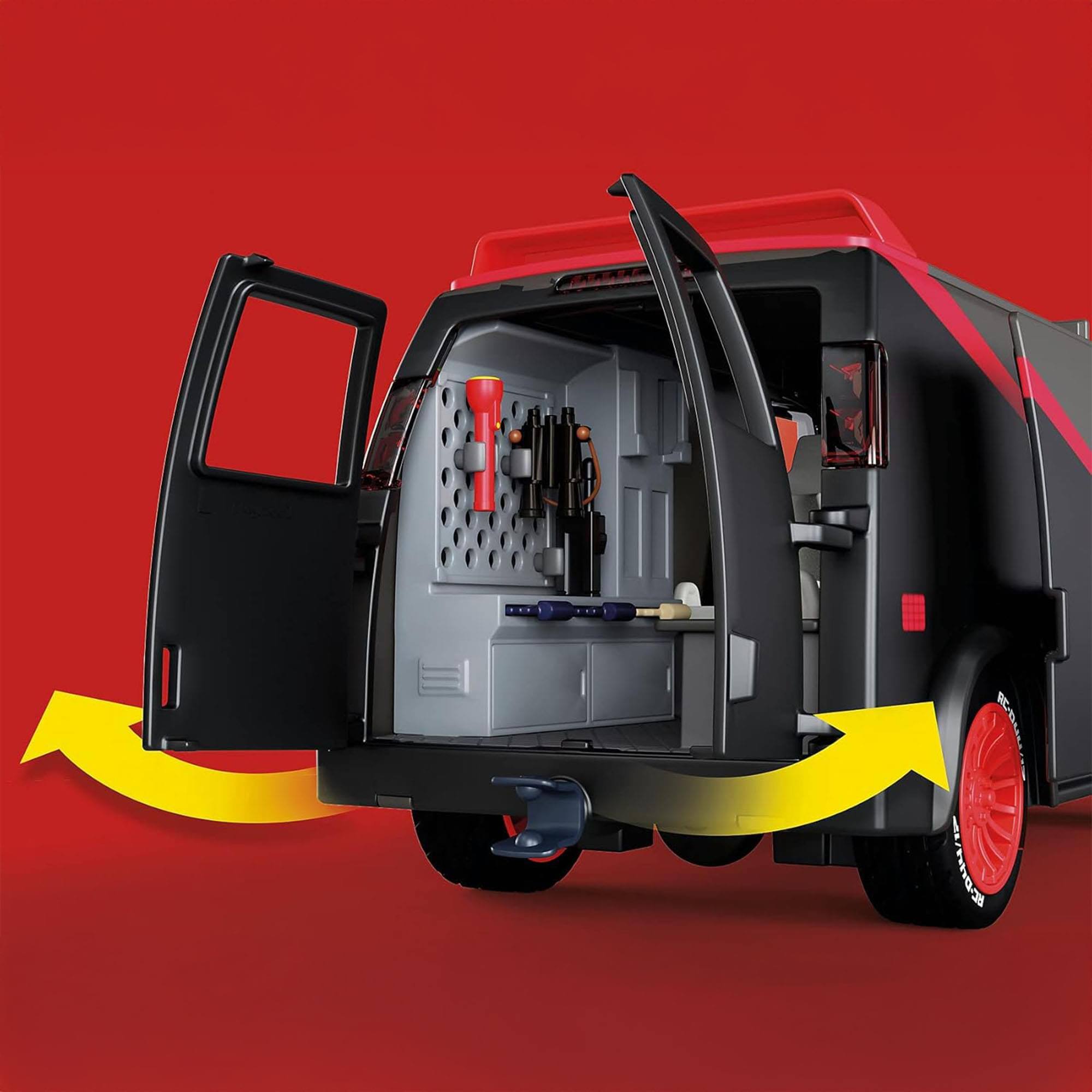 Alt View 10. Playmobil - Playmobil 70750 The A-Team Van 69 Piece Building Set - Multi.