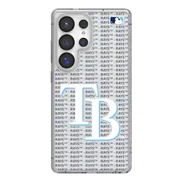 Keyscaper - MLB - Tampa Bay Rays Galaxy Text Backdrop Clear Case - S23 Ultra - Multicolor