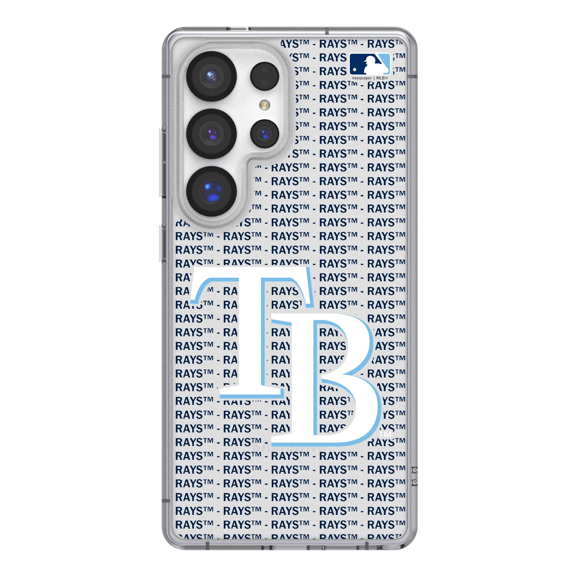 Keyscaper - MLB - Tampa Bay Rays Galaxy Text Backdrop Clear Case - S23 Ultra - Multicolor