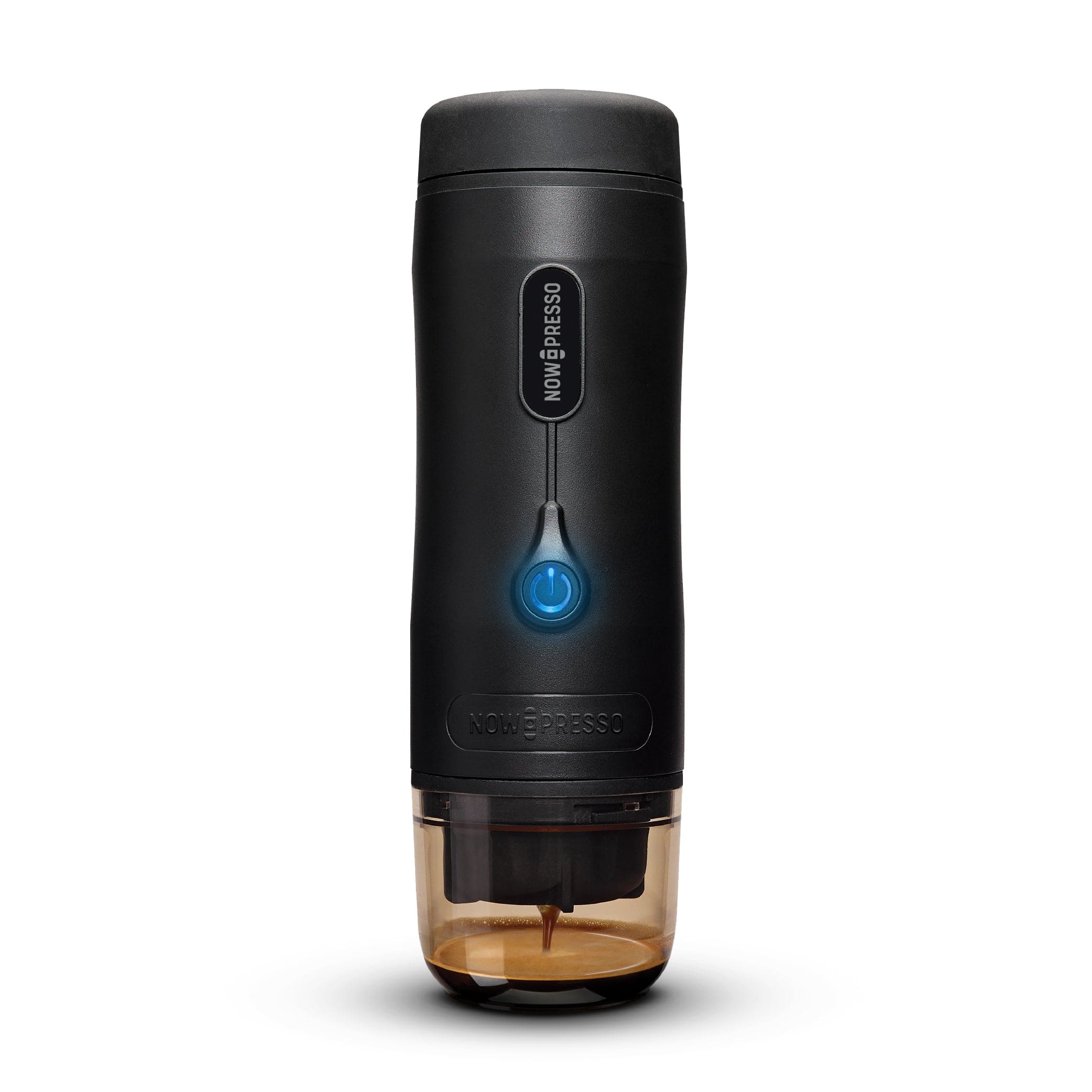 NowPresso - Portable Espresso Machine, Compatible with Nespresso Pod Capsules and L'OR Espresso Aluminum Capsules - Blaco