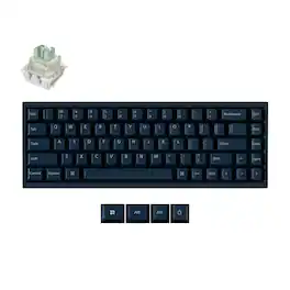 Keychron - Q16 HE 8K 65% Wired Magnetic Switch Gaming Keyboard with Ceramic Body and Keycaps - Navy-blue