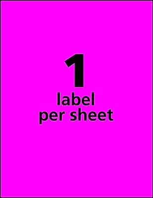 1 label per sheet