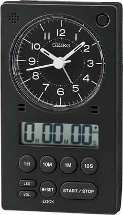 Seiko - 3 in 1 Alarm Clock - Black