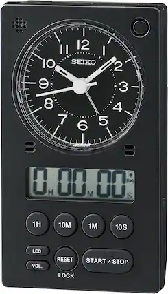 12 11 10 SEIKO 2 9 3 - 8 4 7 5 6 1H 10M 1M 10S LED VOL. RESET LOCK START / STOP