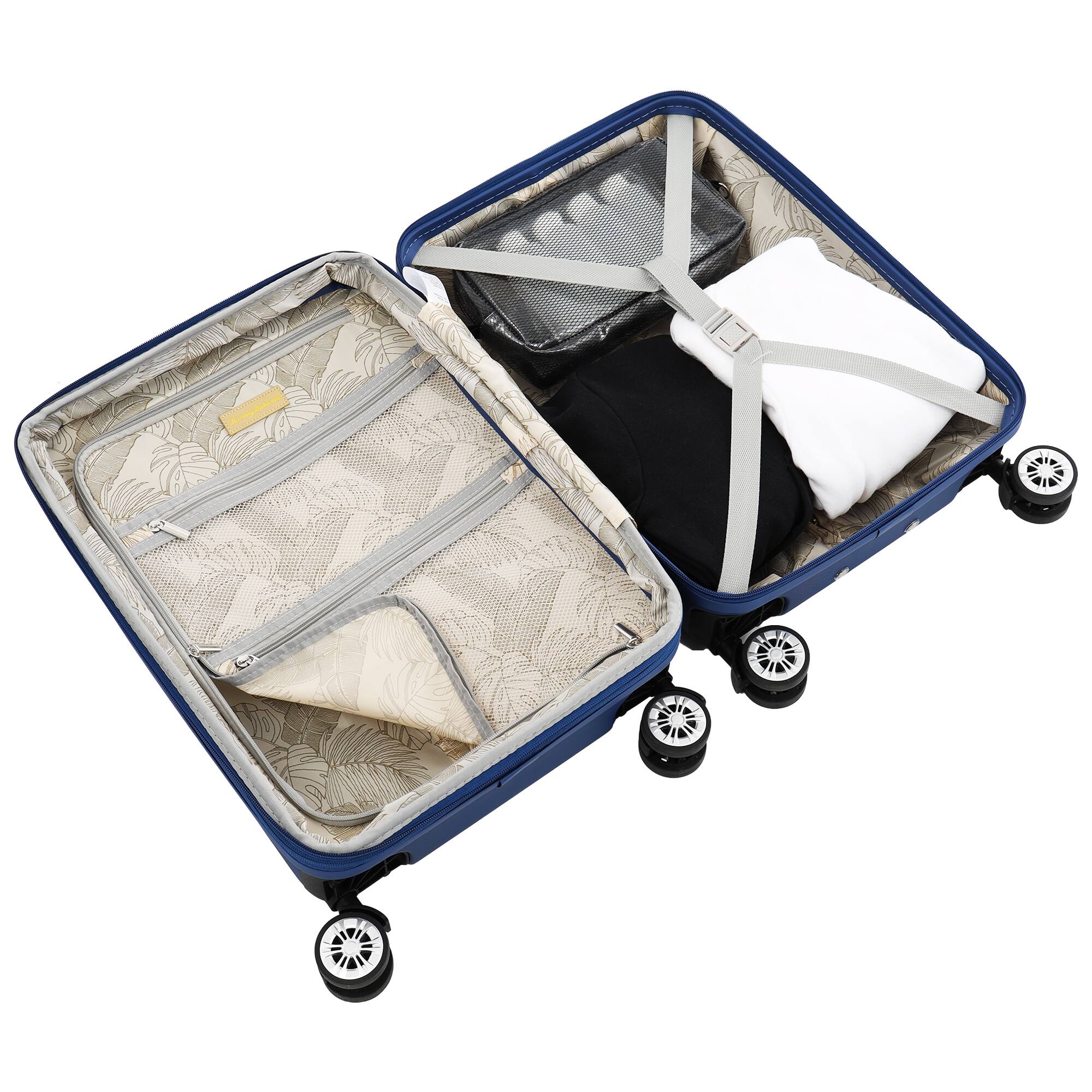 Alt View 2. Tommy Bahama - 26" Hardside Spinner Luggage with 3D Pineapple - Blue.