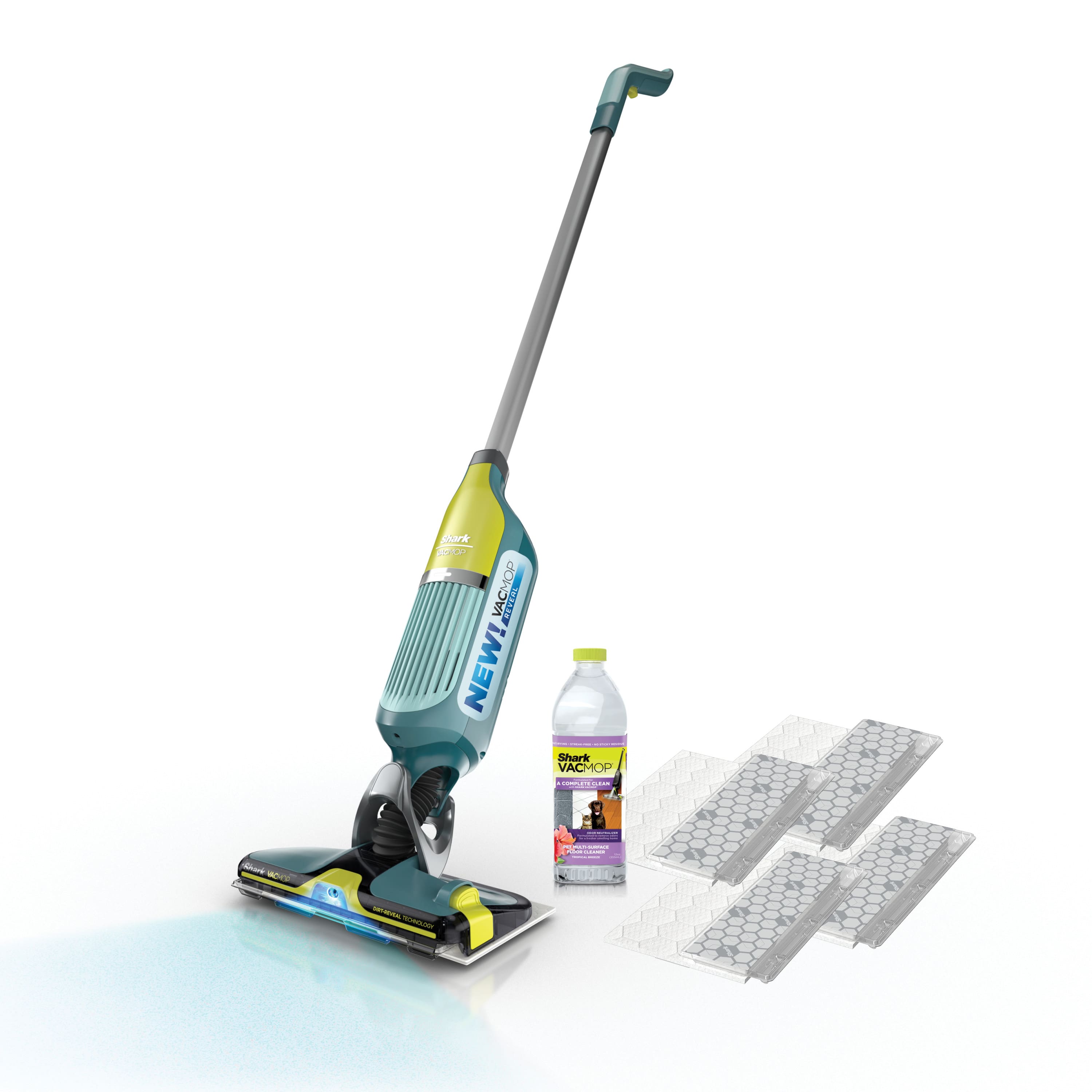 Shark - VACMOP Reveal NEW Cordless Hard Floor Cleaner - Blue