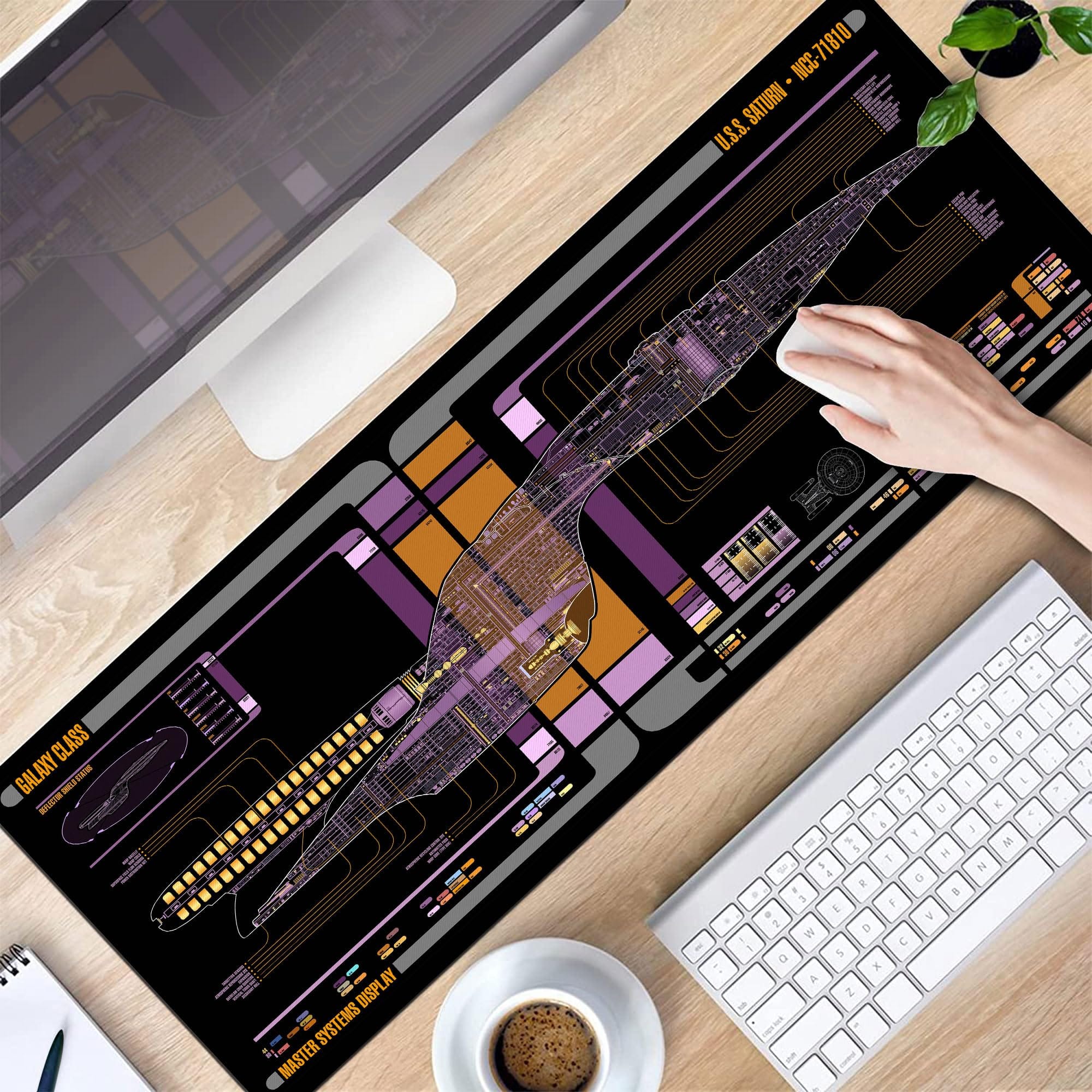 Amazon - Sci-Fi Control Console Desk Mat 80×30 cm – Large Gaming Mouse Pad for Desk, Trekkie Gift & Computer Accessory - Multicolor