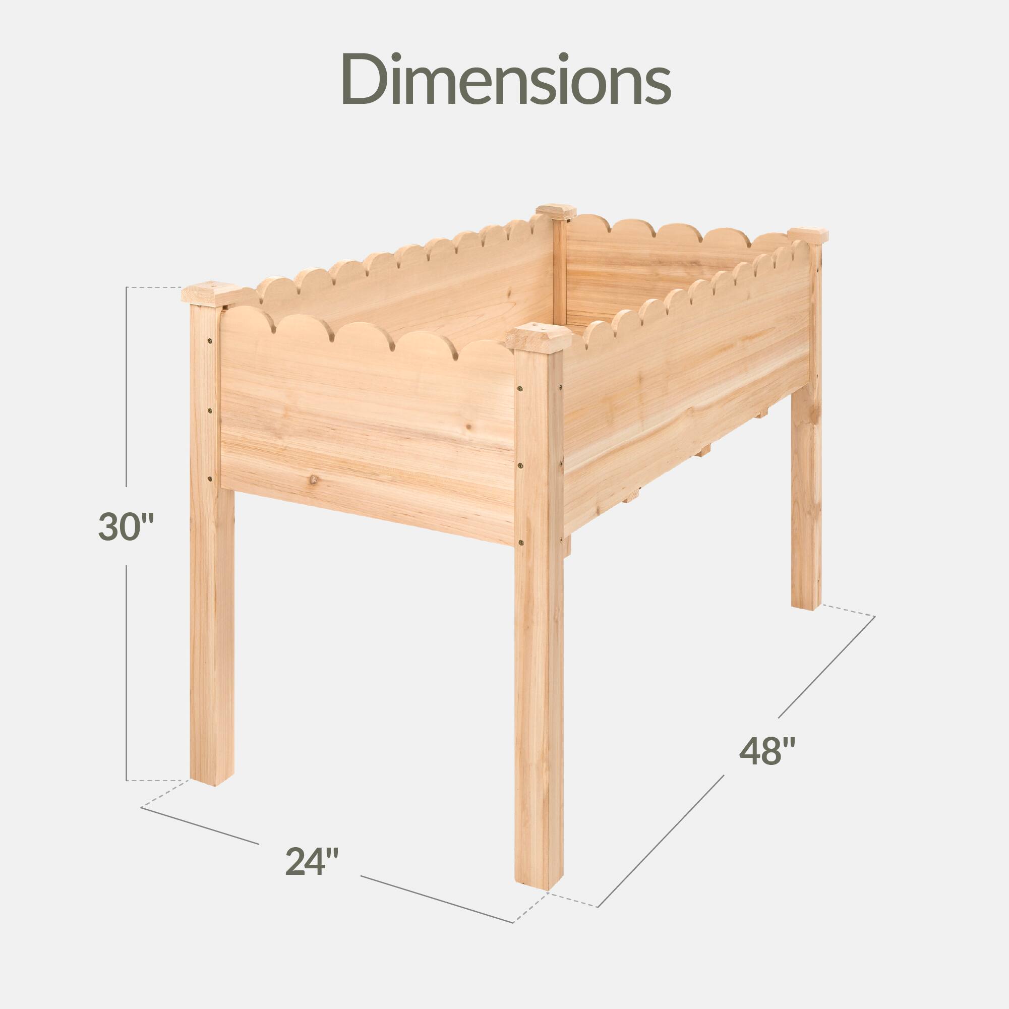 Dimensions: 30" x 48" x 24"