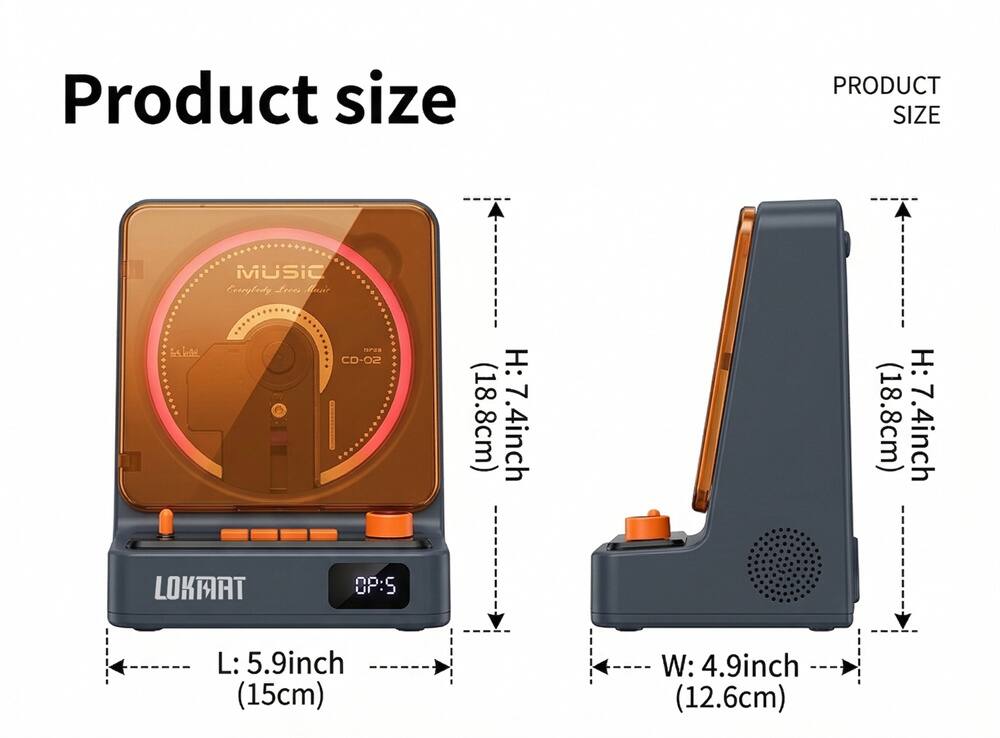 Product size

PRODUCT SIZE

MUSIC

Evorglody Soon Muvir s m CD-02

H: (18.8cm) 7.4inch

L: 5.9inch (15cm)

W: 4.9inch (12.6cm)