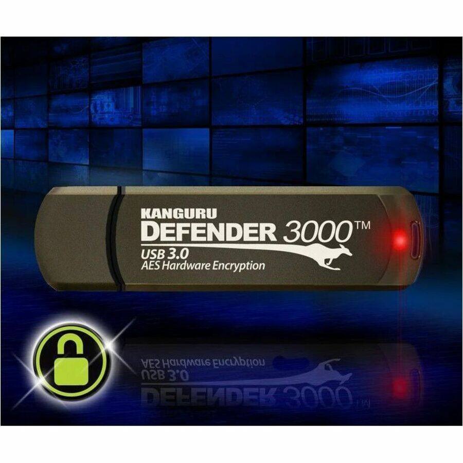 KANGURU DEFENDER 3000™  
USB 3.0  
AES Hardware Encryption  

DEFENDER 3000™  
USB 3.0  
AES Hardware Encryption
