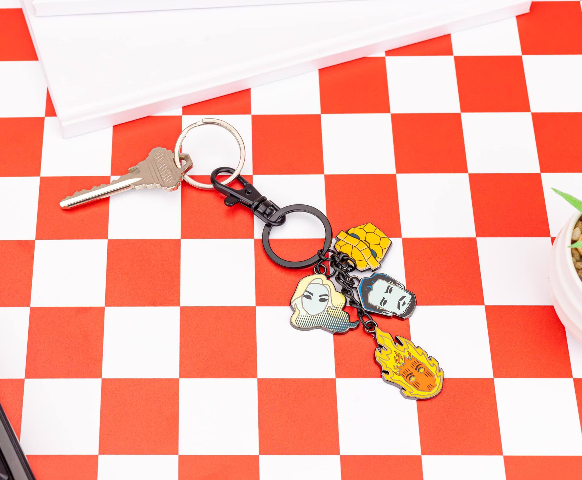 Alt View 4. SalesOne LLC - Marvel Studios The Fantastic Four: First Steps Character Charms Keychain - Multi-Colored.