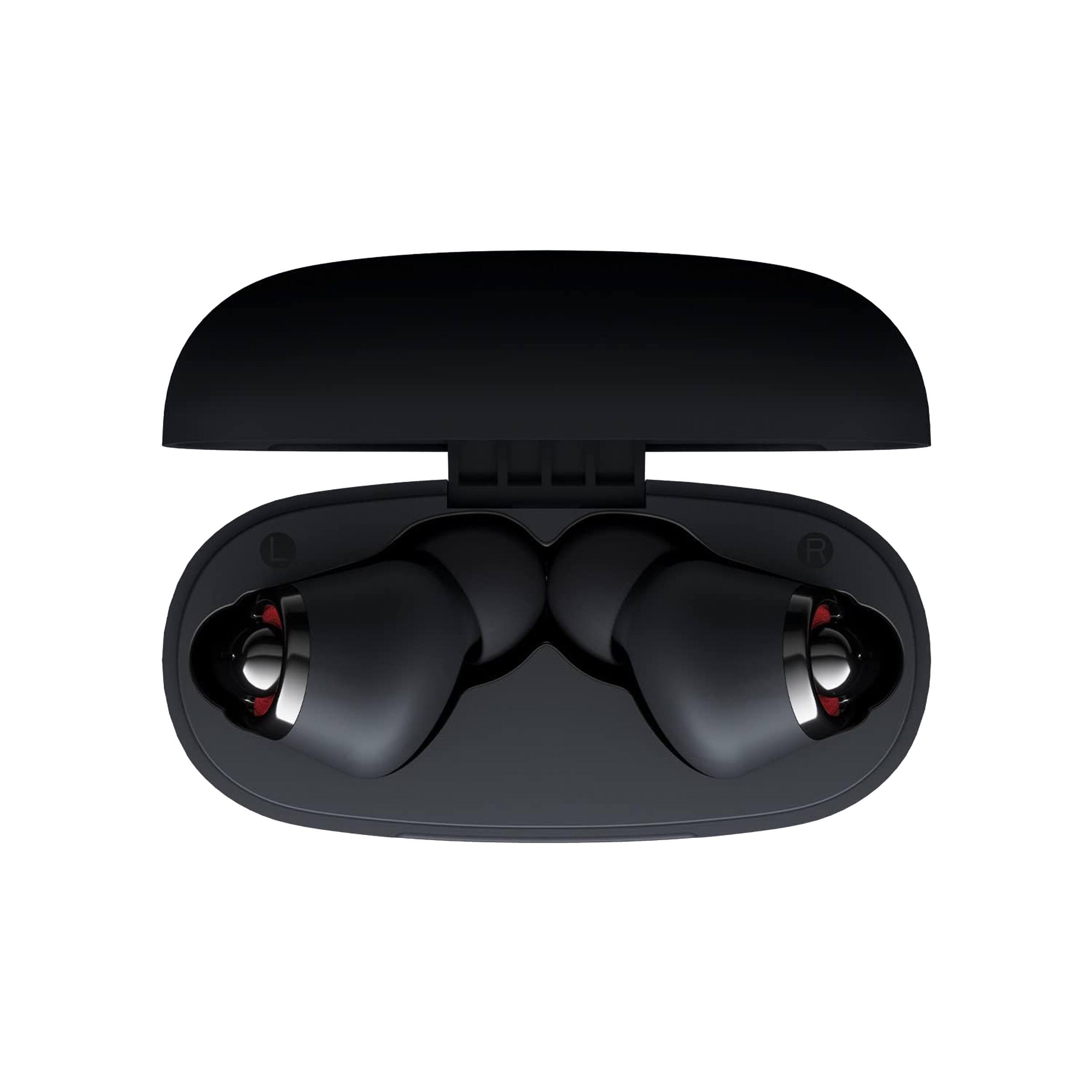 Angle. TRIBIT - Tribit Wireless Earbuds, Noise Reduction, Bluetooth Earbuds in Black - Black.